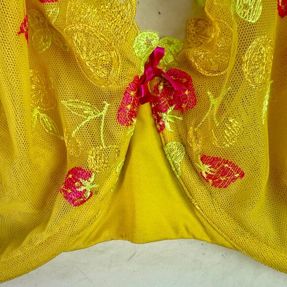 Cacique Women's 50D Unlined Balconette Strawberries Lace Embroidered Bra - Picture 6 of 12